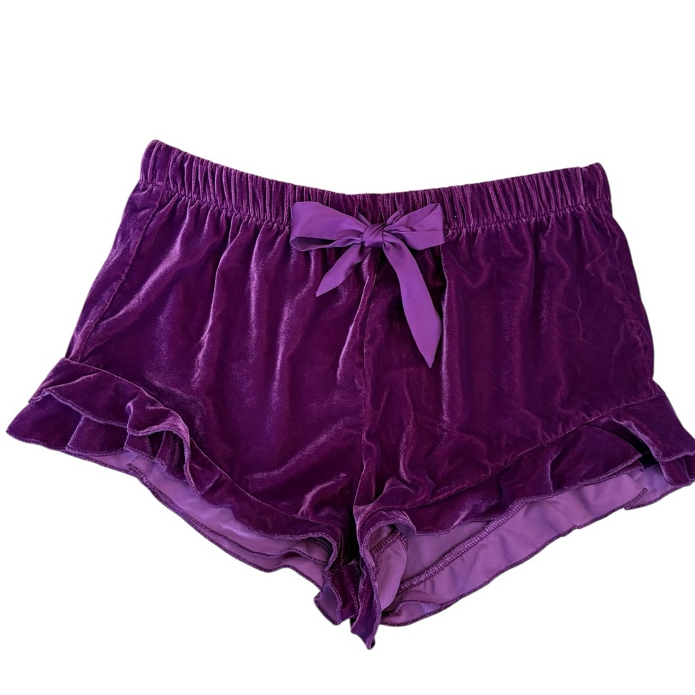 Victoria's Secret Purple Velvet Shorts